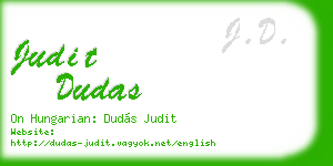 judit dudas business card
